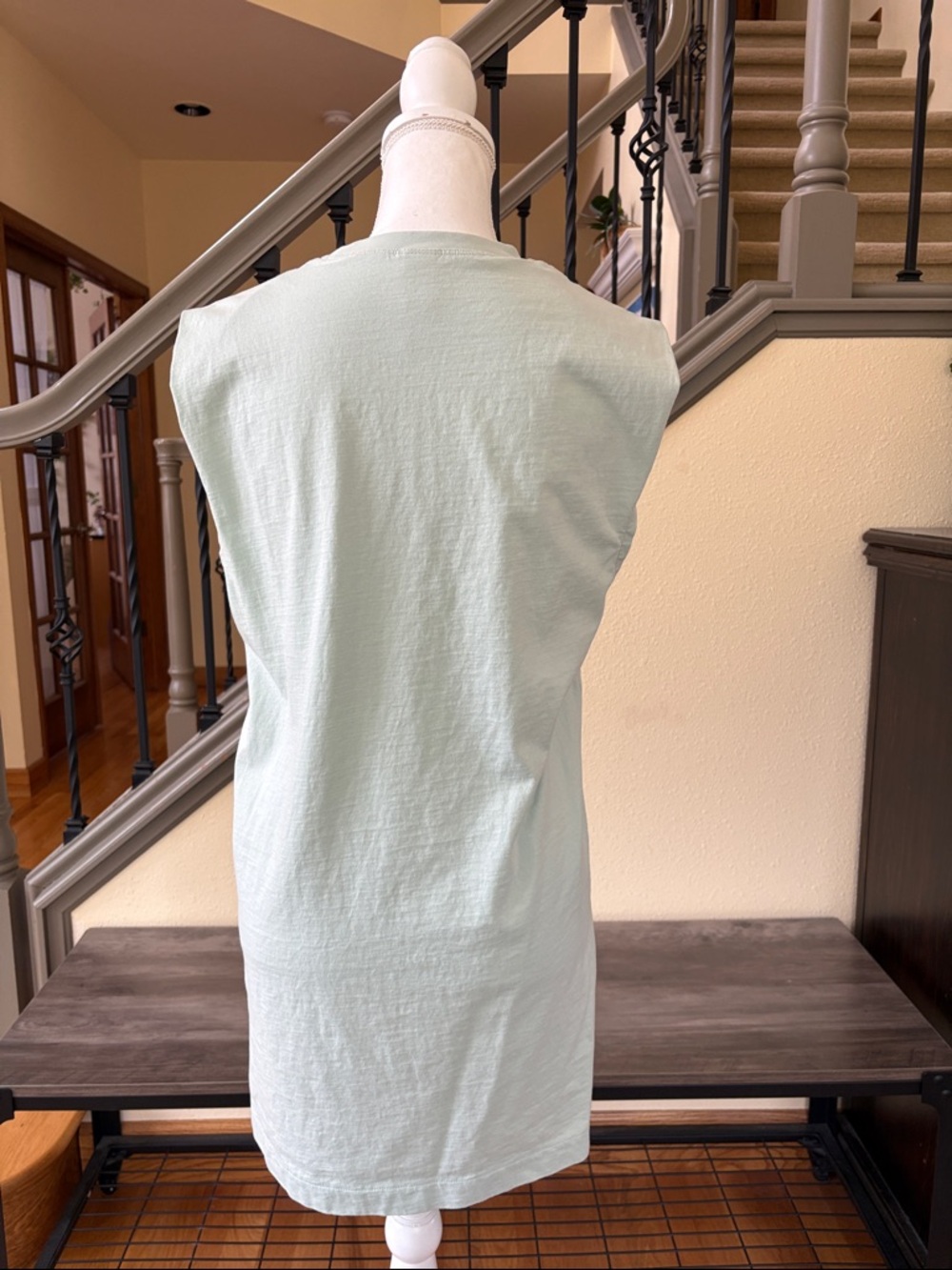 H&M Sleeveless Crewneck Dress in Mint Green Size XS - Picture 3 of 7